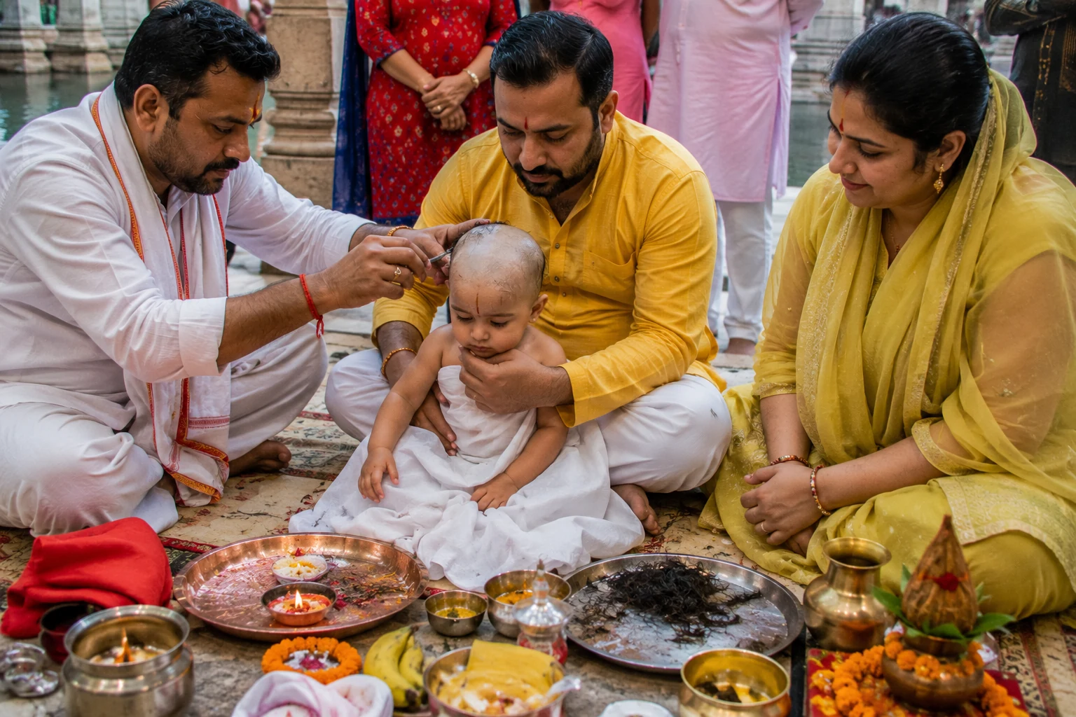 Mundan Sanskaar — sacred first hair ceremony for a child